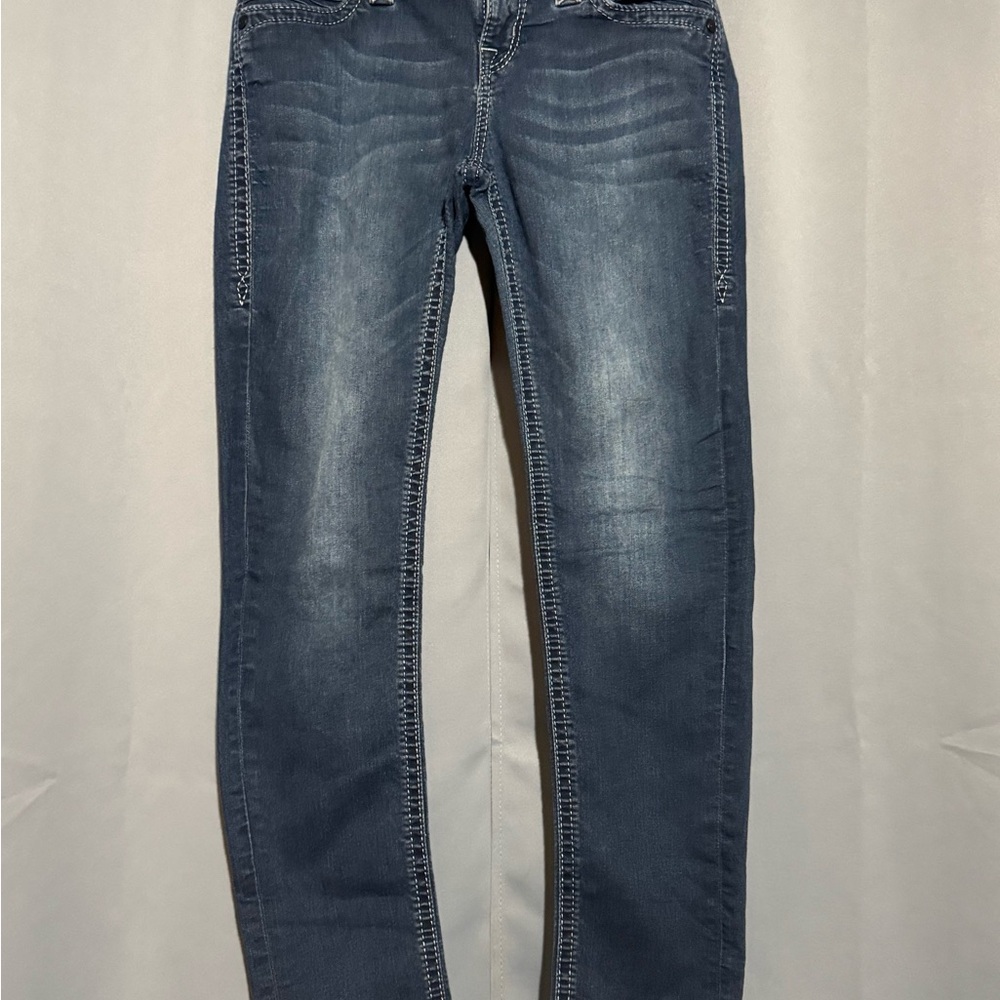 Rock Revival Women's Skinny Jeans - Dark Blue